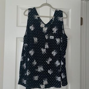 Michelstudio Black Blouse w/ White Print